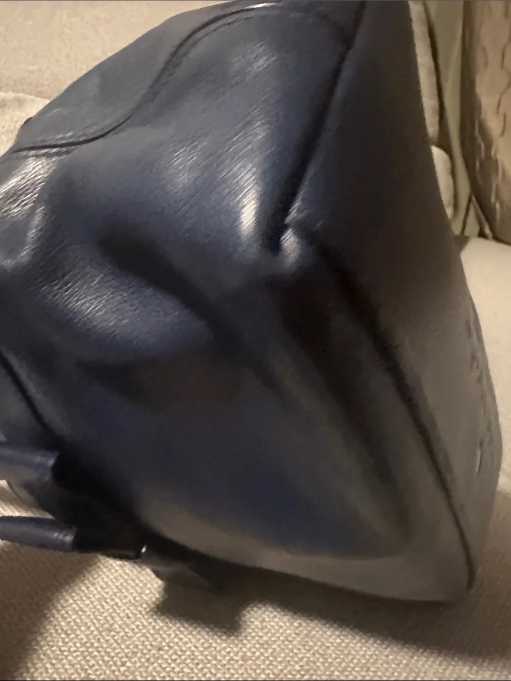 kate spade Navy Leather Bow Satchel shoulder bag